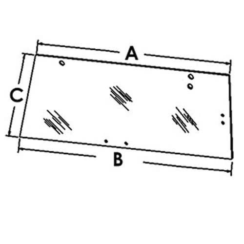 Cab Glass - Rear Tinted Window fits Case IH 7110 7120 7130 7140 7150 1340198C1 Cab Glass - Rear Tinted Window fits Case IH 7110 7120 7130 7140 7150 1340198C1