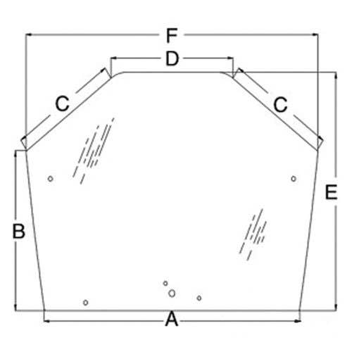 112964 | Cab Glass - Rear Window | Ford 8670 8770 8870 8970 | New Holland 8670 8670A 8770 8770A 8870 8870A 8970 8970A |  | 86002901 | 86002901