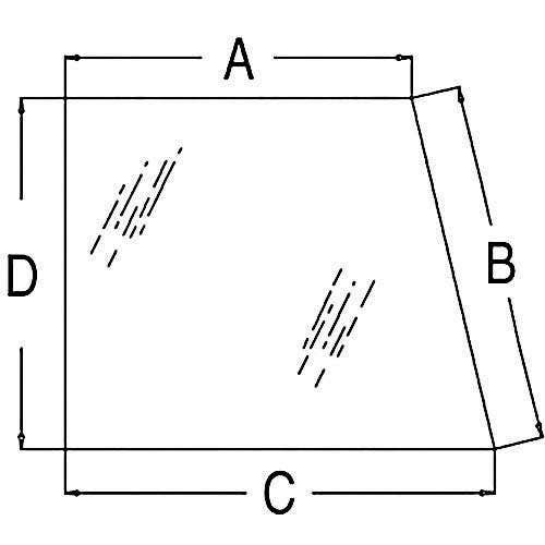 112627 | Cab Glass - Right Hand or Left Hand Side Window | Allis Chalmers 200 210 220 |  | 70573642