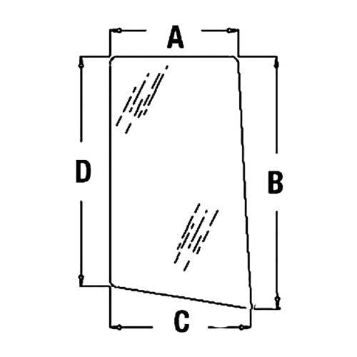 113022 | Cab Glass - Right Hand Side Window | John Deere 6110 6120 6200 6210 6215 6220 6300 6310 6320 6400 6405 6410 6410 6415 6420 6510 6520 6605 6610 6615 6620 6715 6810 6820 6910 6920 7220 7320 7420 7520 |  | L113305