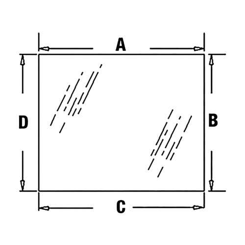 113111 | Cab Glass - Side Window | Swinging Right Hand or Left Hand | White 2-85 2-88 2-105 2-110 2-135 2-150 2-155 2-180 |  | CG1983