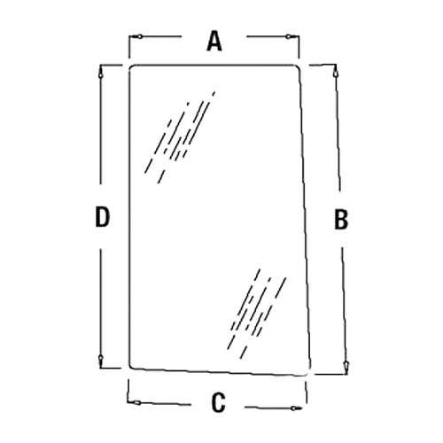 113082 | Cab Glass | Side Window - Right Hand | John Deere 7200 7210 7400 7410 7510 7600 7610 7700 7710 7800 7810 |  | R96193