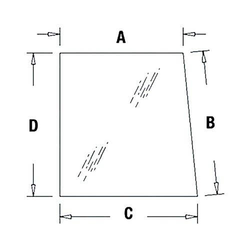 117661 | Cab Glass - Upper Knee | Right Hand | Case 570LXT 570LXT 570MXT 570MXT 580L 580L 580SK 580SK 580 Super L 580 Super L 590 590 |  | 107230A1