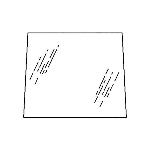 113037 | Cab Glass - Upper Left Hand Door | John Deere 2250 2355 2450 2555 2650 2755 2850 2955 3050 3055 3150 3155 3255 3350 3640 3650 |  | L62979 | L58989 | L58951