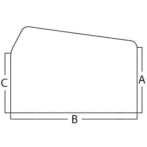 110873 | Cab Glass - Upper Right Hand Rear Sliding Window | Ford TW5 TW10 TW15 TW20 TW25 TW30 TW35 233 333 2600 3600 4600 4600SU 4610 4610SU 5110 5600 5610 5700 6410 6600 6610 6700 6710 6810 7410 7600 7610 7700 7710 7810 7910 8000 8210 |  | D6NN9442006F