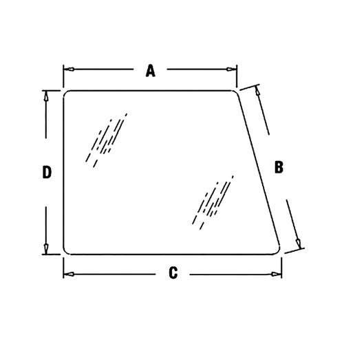 110310 | Cab Glass - Upper Side Window | Case 2090 2094 2290 2390 2590 4490 4690 4890 | Case IH 1896 2096 2294 2394 2594 3294 3394 3594 4494 4694 4894 4994 |  | F63307