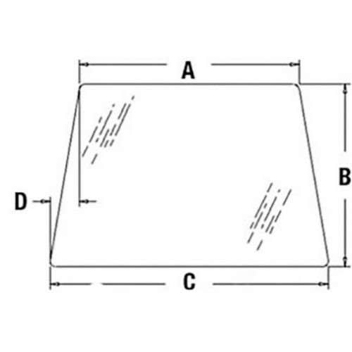 150583 | Cab Glass - Windshield | Case 580C 580C |  | CG6120