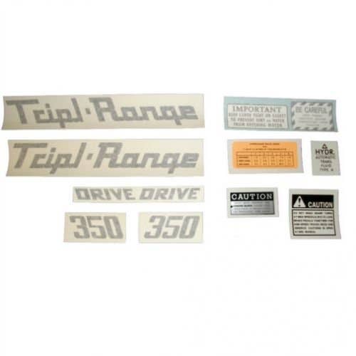 350 Decal Set Tripl Range Vinyl fits Case 350 350 350 Decal Set Tripl Range Vinyl fits Case 350 350