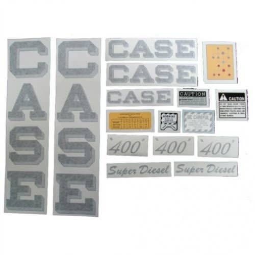 100381 | Case 400 Super Diesel Decal Set | 400 Script with Wide Fenders and Round Nose | Vinyl | Case 400 |