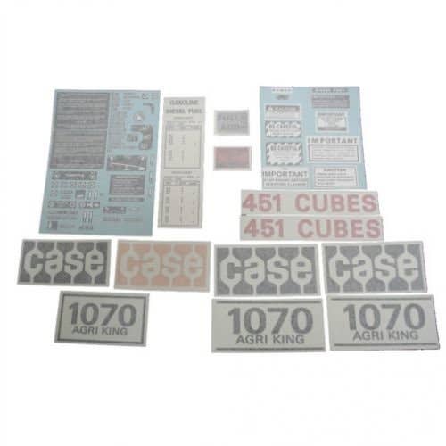 Decal Set 1070 Vinyl fits Case 1070 Decal Set 1070 Vinyl fits Case 1070