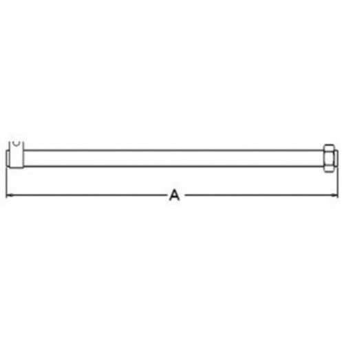 157771 | Center Tube - Right Hand | Ball Joint | Drag Link | Massey Ferguson 50 65 | Massey Harris 50 |  | 182517M91