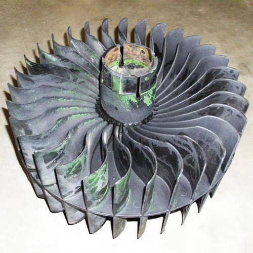 Used Cleaning Fan Fan Blade Rotor fits John Deere 9600 9610 9640 9650 9660 9680 7445 7450 7455 7460 H119211