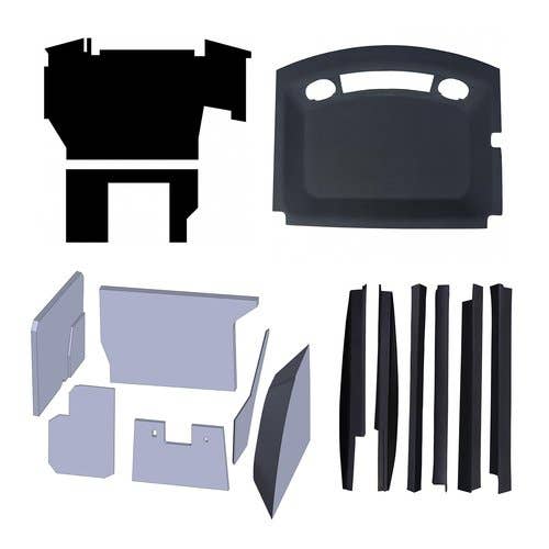 Complete Cab Interior Kit fits Case IH 7110 7120 7130 7140 7150 Complete Cab Interior Kit fits Case IH 7110 7120 7130 7140 7150