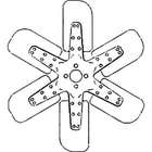 107023 | Cooling Fan - 6 Blade | radiator | International | Farmall | IH 544 656 664 706 2544 2656 2706 | | A173726