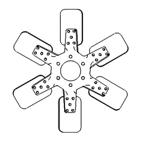 Cooling Fan - 6 Blade fits International 806 856 1456 2806 2856 21026 815 D361 D407 DT361 DT407 A173728 Cooling Fan - 6 Blade fits International 806 856 1456 2806 2856 21026 815 D361 D407 DT361 DT407 A173728