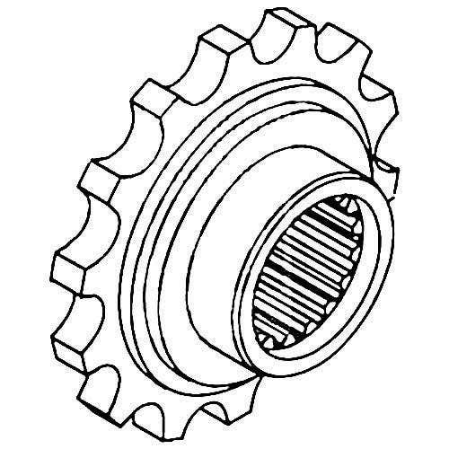114308 | Coupler Sprocket | Front | Oliver 1550 1555 1600 1650 1655 1750 1755 1800 1850 1855 1900 1950 1955 |  | 107415A