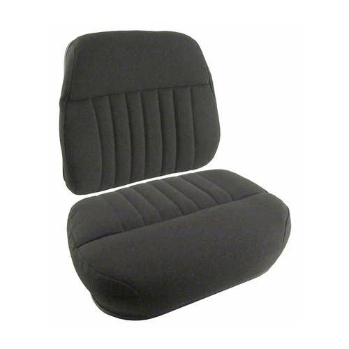 168728 | Cushion Set - Fabric | Black | 2 Pieces | Case 970 1070 1175 1270 1370 1570 1896 2090 2096 2290 2294 2390 2394 2470 2590 2594 2670 3294 4494 4694 4894 4994 | International | Farmall | IH Hydro 186 786 886 986 1086 1486 1586 3088 3288 3488 |
