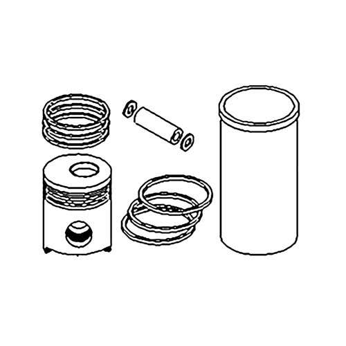 189185 | Cylinder Kit - Standard | Single Cylinder | John Deere 135 180 300 300 350 350 400 400 450 480 480 1020 2020 2020 2510 |
