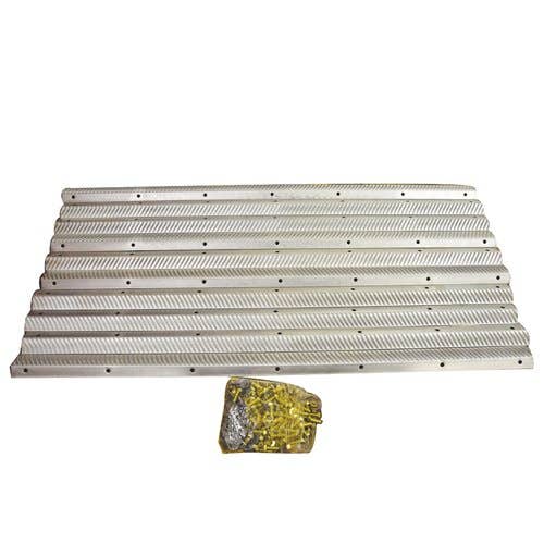 Cylinder Rasp Bars Kit - Chrome fits John Deere 9600 9610 9650 9660 AH205125 OJD96001C AH205124