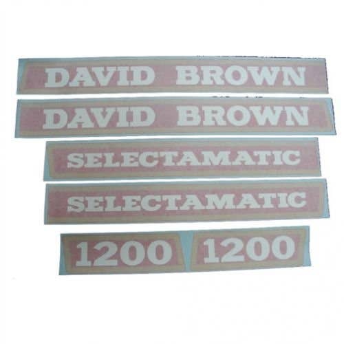 David Brown Decal Set 1200 Selectamatic Hoods Vinyl fits Case 1200 David Brown Decal Set 1200 Selectamatic Hoods Vinyl fits Case 1200