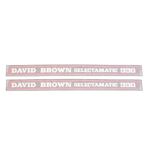 100520 | David Brown Decal Set | 990 Selectamatic Hoods | Vinyl | Case 990 |