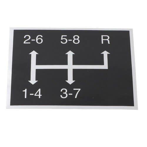 186062 | Decal | Trans Shift Pattern | Yanmar YM1700 YM2000 YM2000 |  | 194151-65710