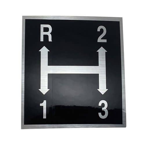 186029 | Decal | Transmission Shift Pattern | Yanmar YM1100 YM1300 YM1401 |