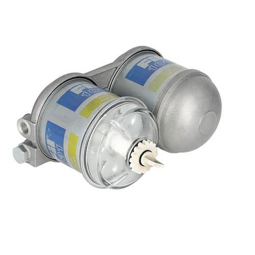 113747 | Diesel Fuel Filter Assembly - CAV type | Double Filter | 1/2" Ports | Ford 540 540 2310 2600 2610 2810 2910 3600 3610 3910 4100 4110 4600 4600SU 4610 4610SU 5110 5600 5610 6100 6410 6600 6610 6700 6710 6810 7410 7600 |  | EBPN9N166AA | C5NE9165B