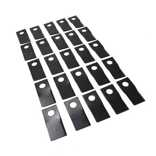 Disc Mower Blade - Left Hand 7° Twist 25 Pack fits New Holland 1409 1411 1412 1431 1432 1441 9847684 fits Case IH 9847684 fits John Deere PMLBL0032 Disc Mower Blade - Left Hand 7° Twist 25 Pack fits New Holland 1409 1411 1412 1431 1432 1441 9847684 fits Case IH 9847684 fits John Deere PMLBL0032