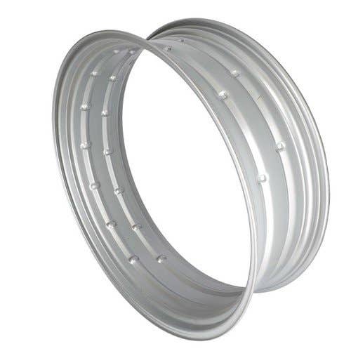 103734 | Double Bevel Rear Rim - 12" x 38" | Silver Mist |