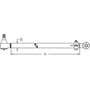 160195 | Drag Link Tube with End | Tie Rod | Ball Joint | Ford 4610 | | E0NN3304AB 160195 | Drag Link Tube with End | Tie Rod | Ball Joint | Ford 4610 | | E0NN3304AB