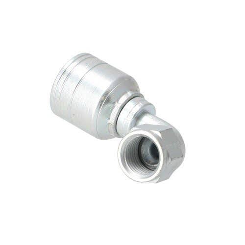 161051 | Eaton Weatherhead 04Z-665 Hydraulic Fitting | SAE JIC 37° / 45° | Female Swivel | 90° Elbow |