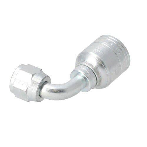 161051 | Eaton Weatherhead 04Z-665 Hydraulic Fitting | SAE JIC 37° / 45° | Female Swivel | 90° Elbow |