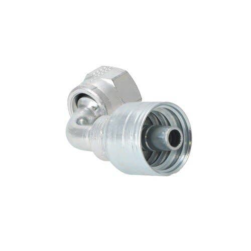 161056 | Eaton Weatherhead 06Z-668 Hydraulic Fitting | 1/2" x 3/8" Female JIC 90° | Tube Elbow | Swivel |