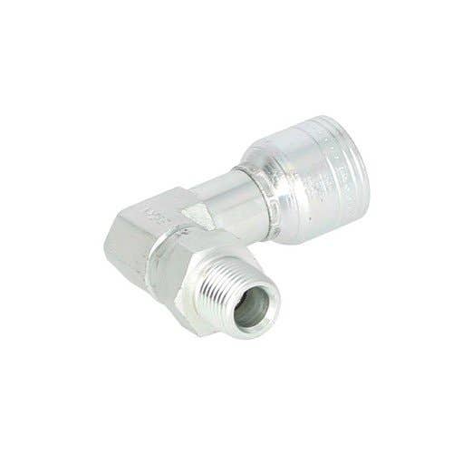 159382 | Eaton Weatherhead 06Z-M06 Hydraulic Fitting | #6 Male Pipe | Swivel | 90° Elbow | 3/8" - 18 |
