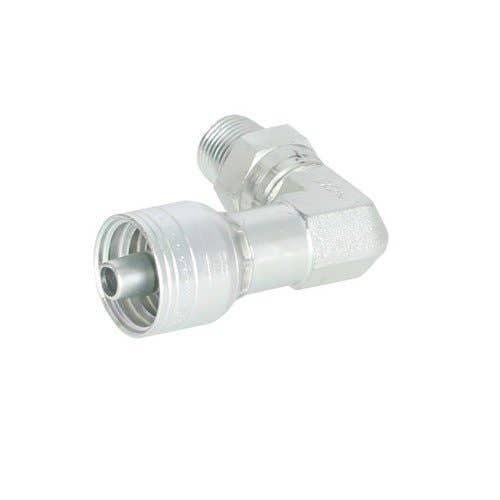 159382 | Eaton Weatherhead 06Z-M06 Hydraulic Fitting | #6 Male Pipe | Swivel | 90° Elbow | 3/8" - 18 |