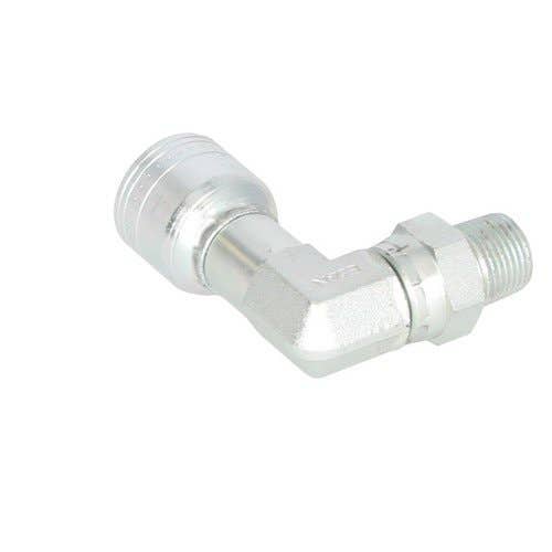 159382 | Eaton Weatherhead 06Z-M06 Hydraulic Fitting | #6 Male Pipe | Swivel | 90° Elbow | 3/8" - 18 |
