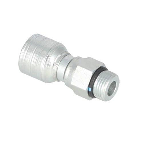 161061 | Eaton Weatherhead 06Z-R08 Hydraulic Fitting | 3/8" x 1/2" Straight Thread | O-Ring |  Male | Swivel |