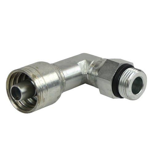 161071 | Eaton Weatherhead 08Z-R70 Hydraulic Fitting | Straight Thread | Male Swivel | O-Ring | 90° Elbow |