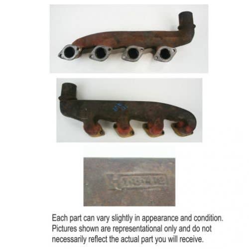 Used Exhaust Manifold fits John Deere 440A 1830 2020 2030 2120 2130 2440 2510 2520 2630 2640 2035 2135 401 401B 440 440A 440B 480 480A 480B T20249