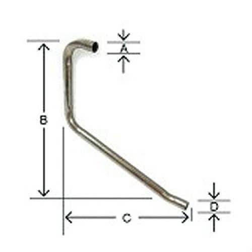 Exhaust Pipe fits Ford 4000 800 1801 311051 EC0NN311051 Exhaust Pipe fits Ford 4000 800 1801 311051 EC0NN311051