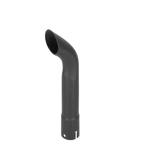 118811 | Exhaust Stack - 1-1/2" x 12" | Curved Black |