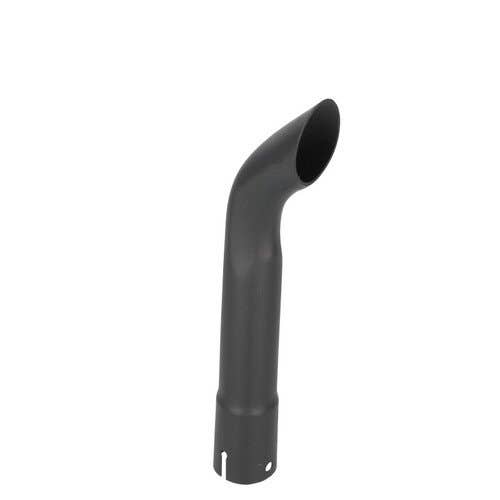 118811 | Exhaust Stack - 1-1/2" x 12" | Curved Black |