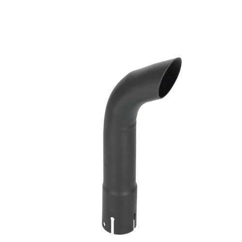 118868 | Exhaust Stack - 1-3/4" x 12" | Curved Black |