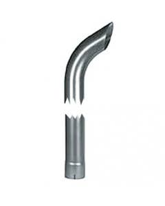 119024 | Exhaust Stack - 1-3/4" x 12" | Curved Chrome |