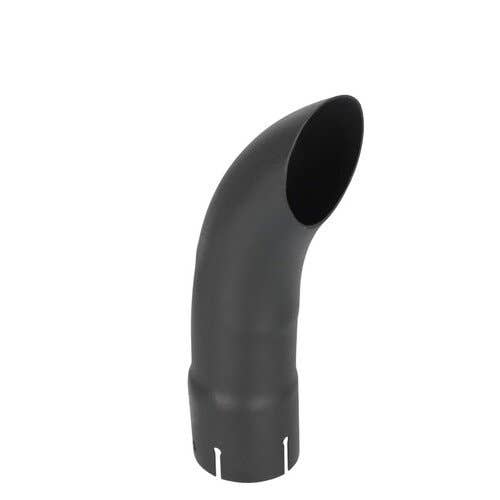 118883 | Exhaust Stack - 2-3/4" x 12" | Curved Black |