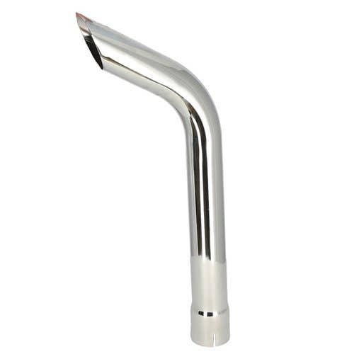 119048 | Exhaust Stack - 2-5/8" x 24" | Curved Chrome |