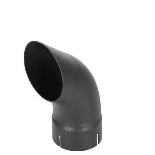 118917 | Exhaust Stack - 4-1/2" x 12" | Curved Black |