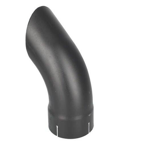 118917 | Exhaust Stack - 4-1/2" x 12" | Curved Black |