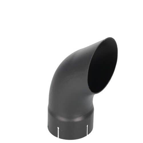 118917 | Exhaust Stack - 4-1/2" x 12" | Curved Black |